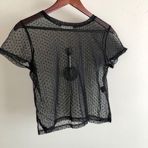 Mesh black top
